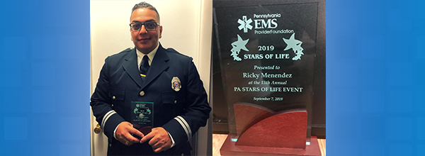 Ricky Menendez, Paramedic, Cetronia Ambulance Corps